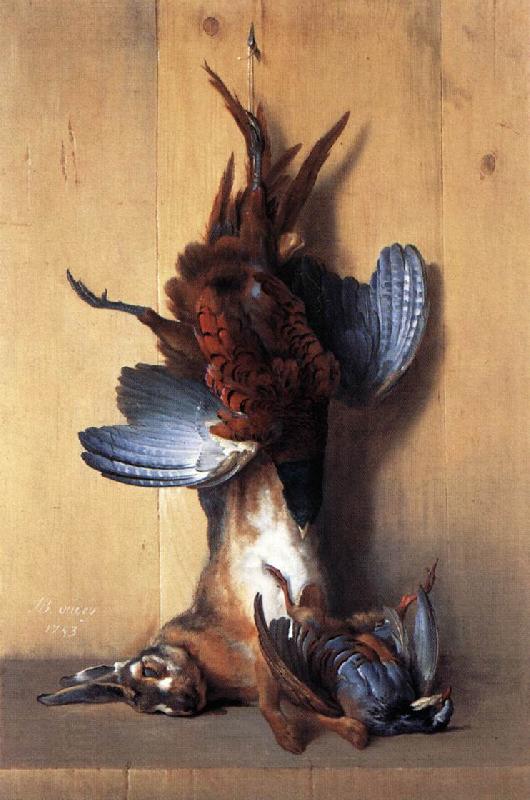OUDRY, Jean-Baptiste Still-life with Pheasant China oil painting art